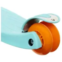 Самокат складной GRAFFITI Baby, колёса световые PU 120/70 мм, ABEC 7, цвет бирюзовый