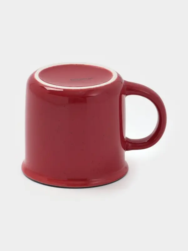 Кружка Доляна «Новогоднее настроение», 380 мл, фарфор, красная Кружка Доляна «Новогоднее настроение», 380 мл, фарфор, красная