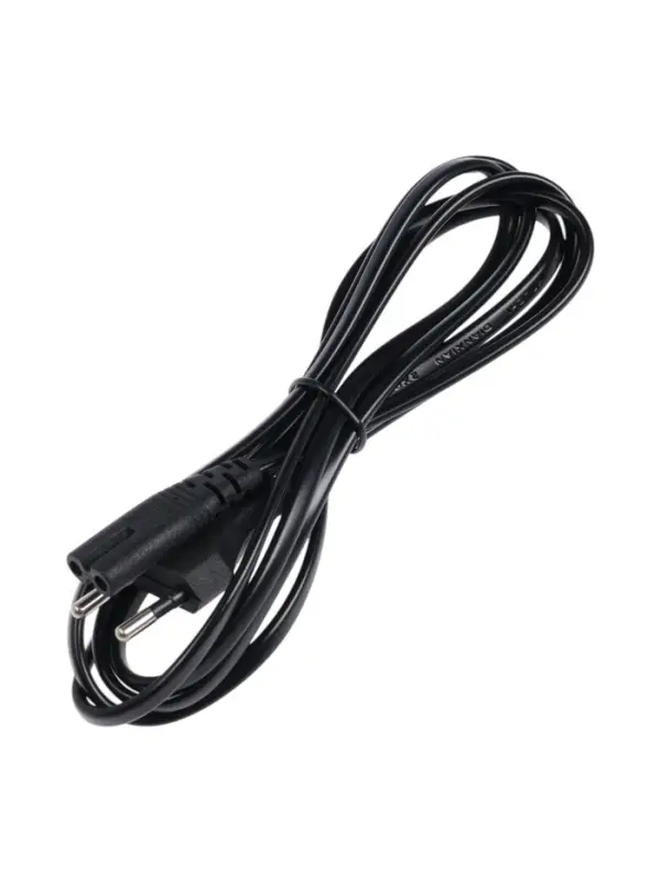 Кабель питания сетевой для светильников, разъем L/N, 180 см, черный