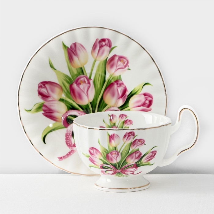 Сервиз фарфоровый чайный Spring, 12 предметов: 6 кружек 220 мл, 6 блюдец d=15 см, цвет белый Сервиз фарфоровый чайный Spring, 12 предметов: 6 кружек 220 мл, 6 блюдец d=15 см, цвет белый