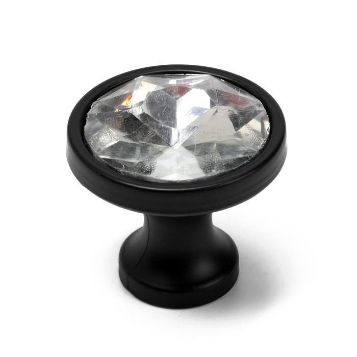 Ручка-кнопка CAPPIO PK112, d=30 мм, пластик, цвет черный, 8 шт. Ручка-кнопка CAPPIO PK112, d=30 мм, пластик, цвет черный, 8 шт.