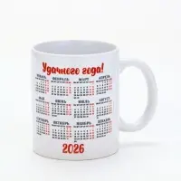 Кружка керамическая «С Новым годом», календарь, 320 мл