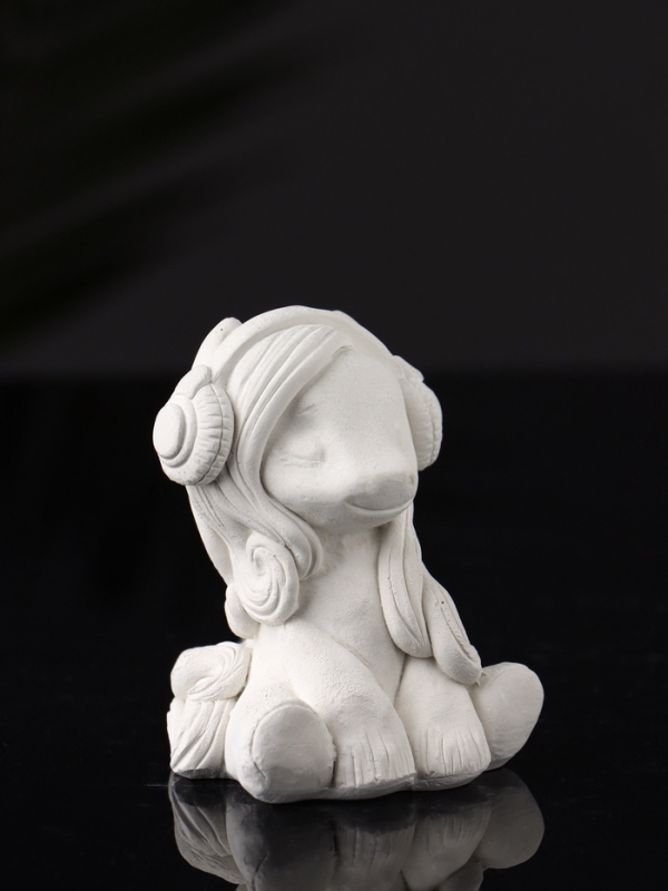 Фигура под роспись   Фигура под роспись  "Пони в наушниках" 7х6 см