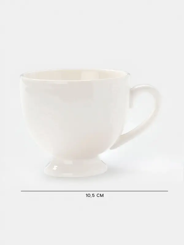 Кофейная пара Magisto English tea party, 170 мл, фарфор, белая