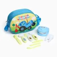 Игровой набор стоматолога, Синий трактор, в сумочке