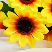 Букет искусственный &laquo;Радужный подсолнух&raquo;, h=30 см, d=7 см