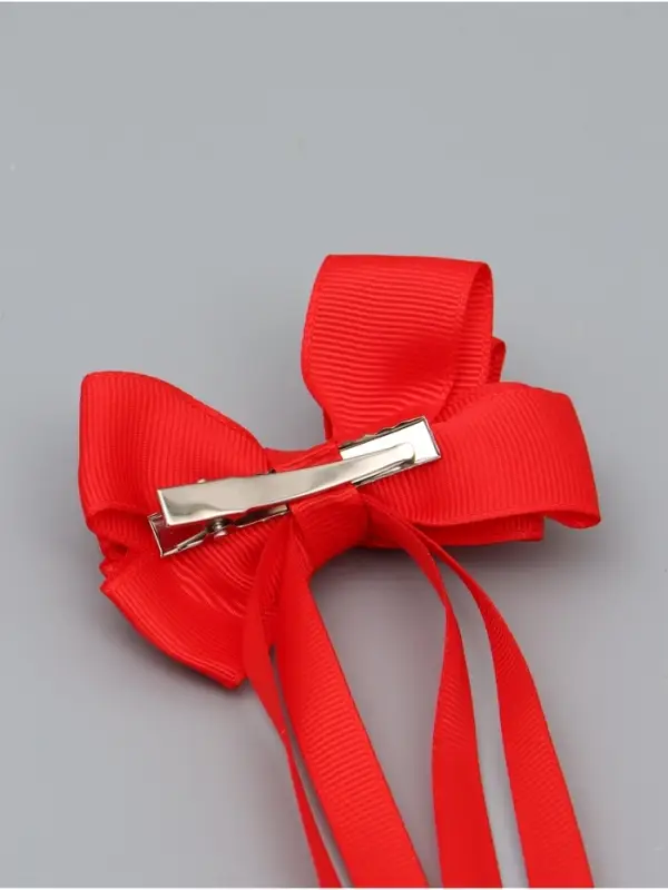 Бант для волос на заколке с лентами, цвет красный, Винкс Бант для волос на заколке с лентами, цвет красный, Винкс