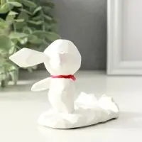 Фигурка - подставка для телефона &laquo;Зайка с шейным красным платком&raquo;, 6.5&times;9&times;8.5 см