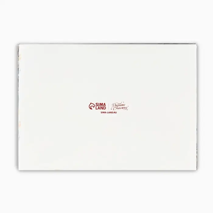 Коробка под 6 конфет новогодняя с ячейками &laquo;Снежный городок&raquo;, 10&times;14.5&times;3 см