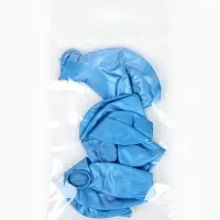 Воздушные шары латексные 12" &laquo;Хром&raquo;, 5 шт., синие