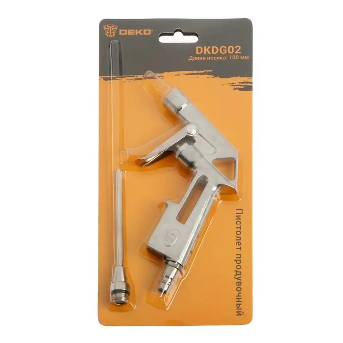 Пистолет продувочный DEKO DKDG02, носик 100 мм
