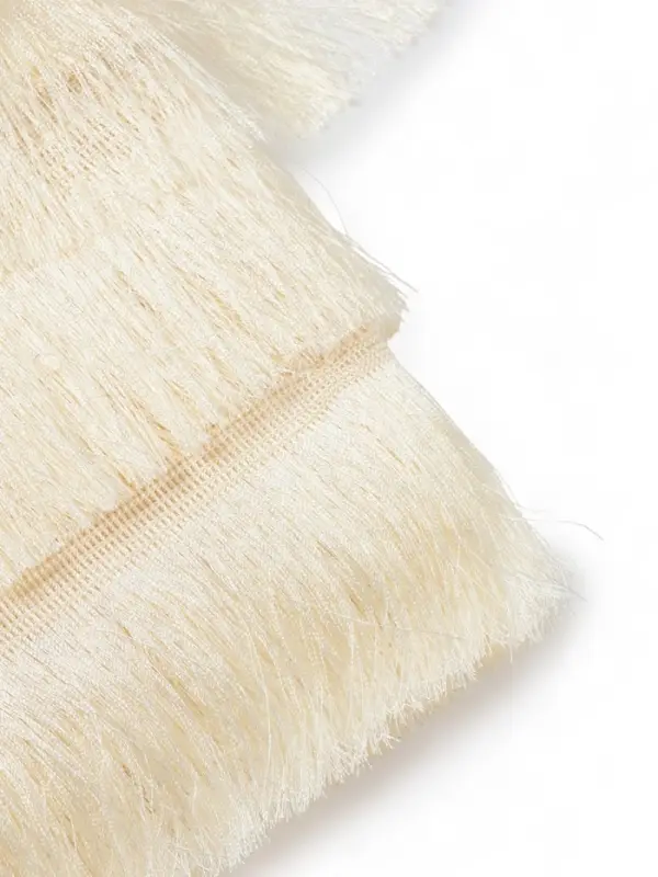 Бахрома одинарная, 6,5 см, 20 м±0.5, цвет молочный Бахрома одинарная, 6,5 см, 20 м±0.5, цвет молочный