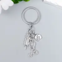 Брелок металл "Хороший доктор" 3 предмета
