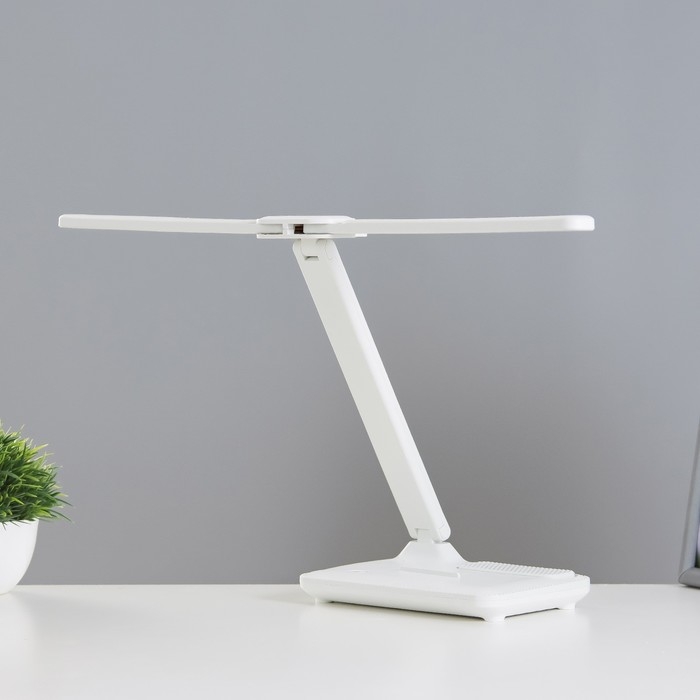 Настольная лампа сенсорная Настольная лампа сенсорная "Раздвижная" LED 15Вт АКБ USB белый 45х30х17 см RISALUX
