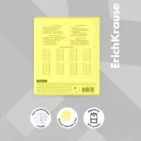 Тетрадь 12 листов в клетку, ErichKrause &laquo;Классика&raquo; CoverPrо Neon, пластиковая обложка, жёлтая