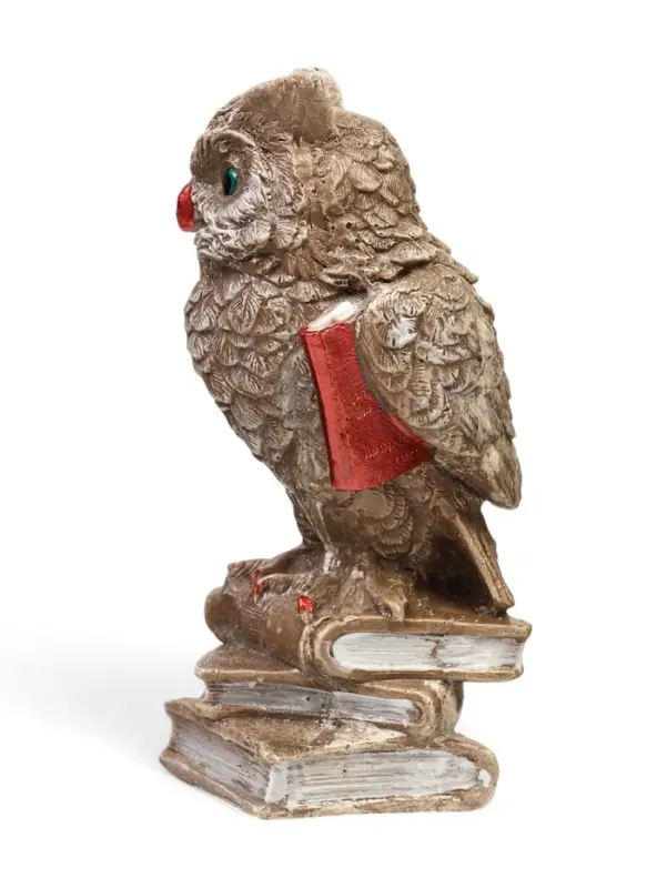 Фигурка гипс &laquo;Сова на книгах&raquo; коричневая, 14&times;6&times;6 см