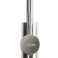 Смеситель для кухни ZEIN Z2390, гибкий излив, картридж керамика 40 мм, нерж. сталь, сатин