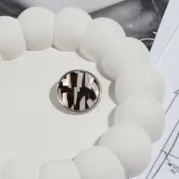 Пуговица металлическая на ножке &laquo;Витраж&raquo;, декоративная, d=25 мм, цвет белый, серебряный