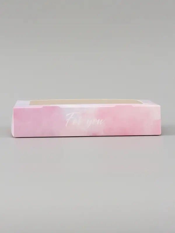 Коробка подарочная с окном &laquo;Для тебя&raquo;, 20&times;12&times;4 см, самосборная