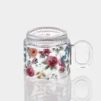 Чайный набор &laquo;Убранство&raquo;, 12 предметов: 6 чашек 200 мл, 6 блюдец, с рисунком, стекло, прозрачный