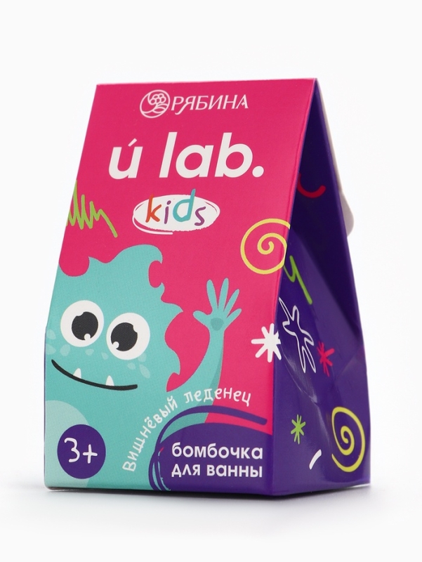 Детский бурлящий шар «Монстрики», аромат вишнёвый леденец 40 г, URAL LAB Детский бурлящий шар «Монстрики», аромат вишнёвый леденец 40 г, URAL LAB