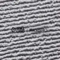 Тарелка подстановочная Magistro Cotton, d=33 см, стекло, серебристая