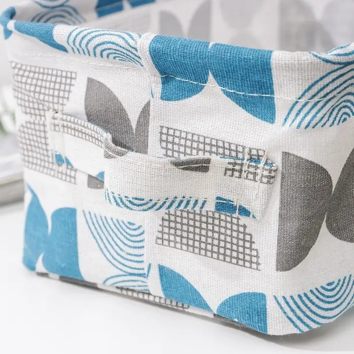 Корзинка для хранения с ручками Доляна «Песок», 23,5×17×12 см, цвет голубой Корзинка для хранения с ручками Доляна «Песок», 23,5×17×12 см, цвет голубой