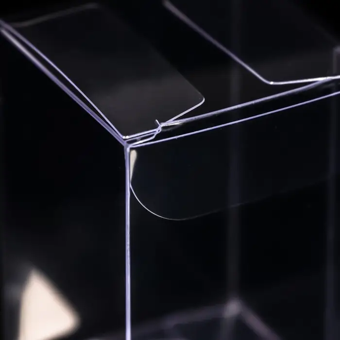 Складная прозрачная коробка из PVC, для упаковки подарков, 4×4×6 см Складная прозрачная коробка из PVC, для упаковки подарков, 4×4×6 см