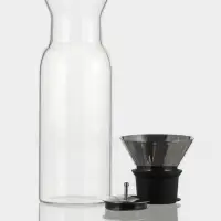 Графин &laquo;Тео&raquo;, 600 мл, 8&times;24 см, с крышкой-клапаном, стекло, прозрачный