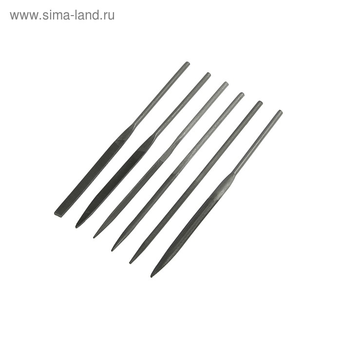 Набор надфилей ЛОМ, металлические рукоятки, 70 х 160 х 4 мм, 6 шт. Набор надфилей ЛОМ, металлические рукоятки, 70 х 160 х 4 мм, 6 шт.