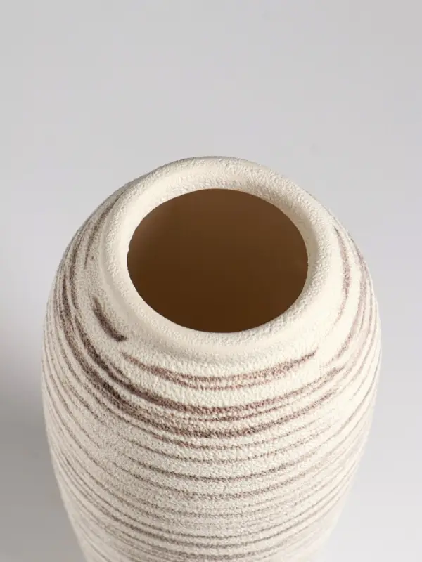 Ваза настольная керамика Ваза настольная керамика "Беажио" элит, 25,5х10 см, бежево-коричневый