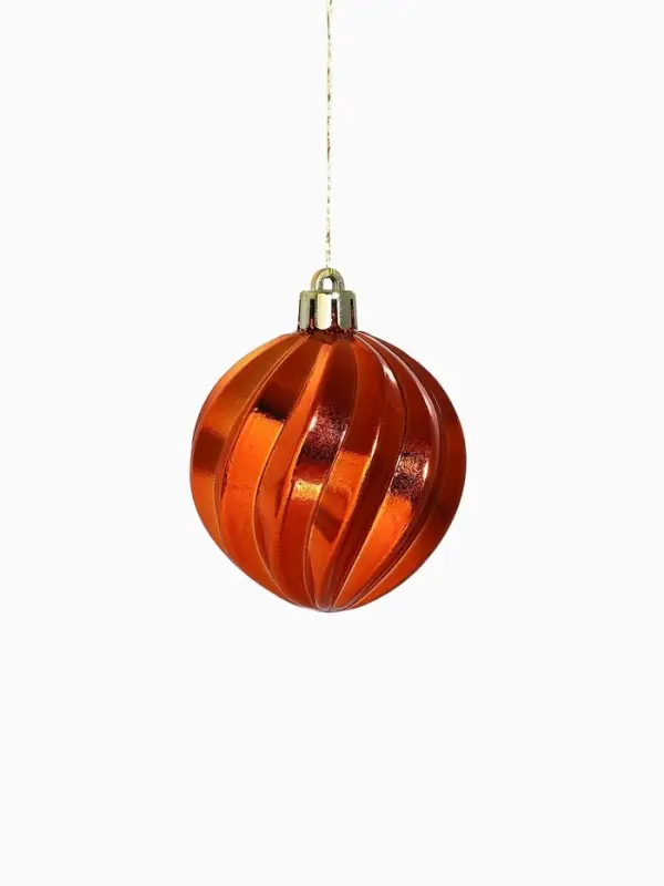 Ёлочные игрушки &laquo;Волна&raquo;, шары новогодние, d=6 см, набор 6 шт.