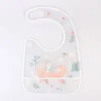 Нагрудник для кормления Крошка Я &laquo;Baby of nature&raquo; непромокаемый на липучке, с карманом