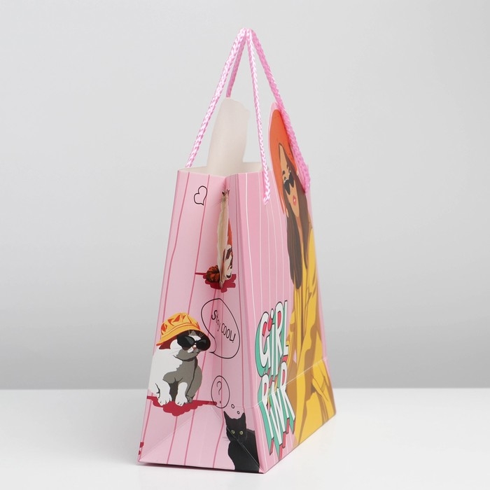 Пакет подарочный, упаковка, «Girl PWR», 25 х 26 х 10 см Пакет подарочный, упаковка, «Girl PWR», 25 х 26 х 10 см