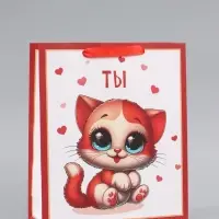 Пакет подарочный вертикальный &laquo;ТЫ&raquo;, 26&times;32&times;12 см