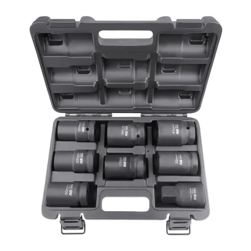 Набор головок для механического гайковерта 1"DR (22-41мм) (8 предметов) AVS NGL01-8I