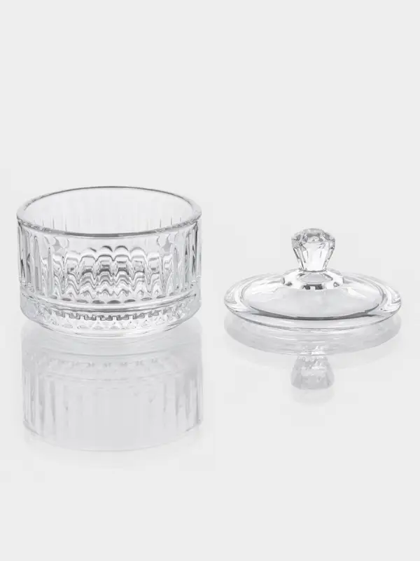 Икорница с крышкой  Икорница с крышкой "Элизия" 6,5х7 см, прозрачная