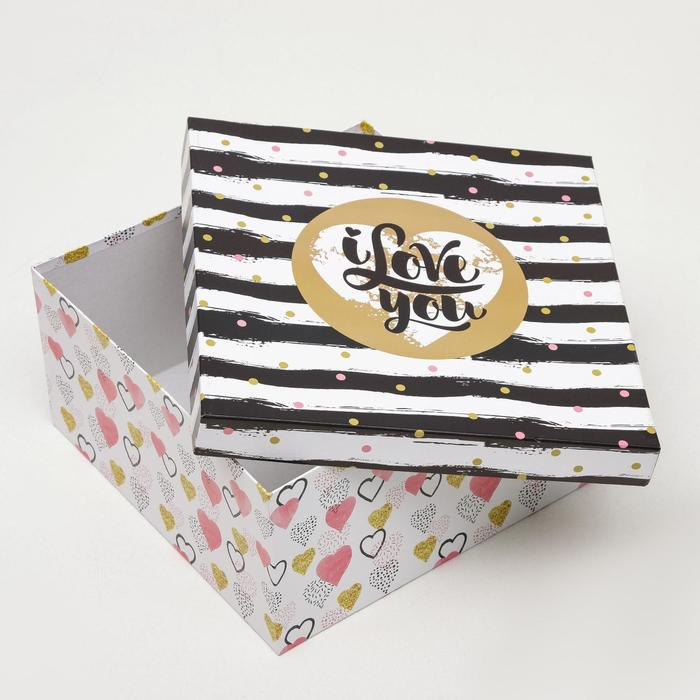 Набор коробок 6 в 1 Набор коробок 6 в 1 "Признание в любви", 25,5 х 25,5 х 13 - 16 х 16 х 8 см