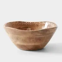 Салатник &laquo;Пряник&raquo;, 23&times;23&times;10.5 см, дерево манго