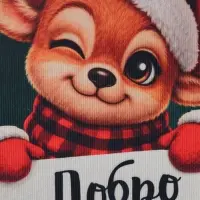 Коврик придверный &laquo;Новогодний&raquo;, 60&times;40 см