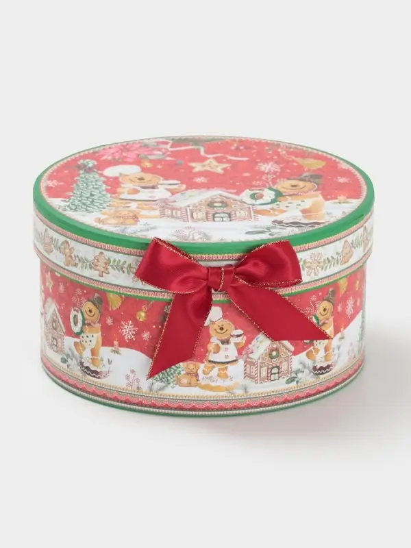 Кружка новогодняя «Пряничный домик», с ложкой, 280 мл, керамика, подарочная упаковка, красная Кружка новогодняя «Пряничный домик», с ложкой, 280 мл, керамика, подарочная упаковка, красная