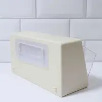 Органайзер настенный, 2 секции, 22.5&times;14&times;14 см, молочный, прозрачный