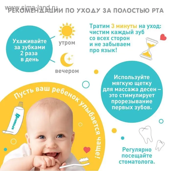Прорезыватель - массажер Крошка Я 3 в 1, детский в контейнере, на палец, силиконовый от 3 мес., голубой