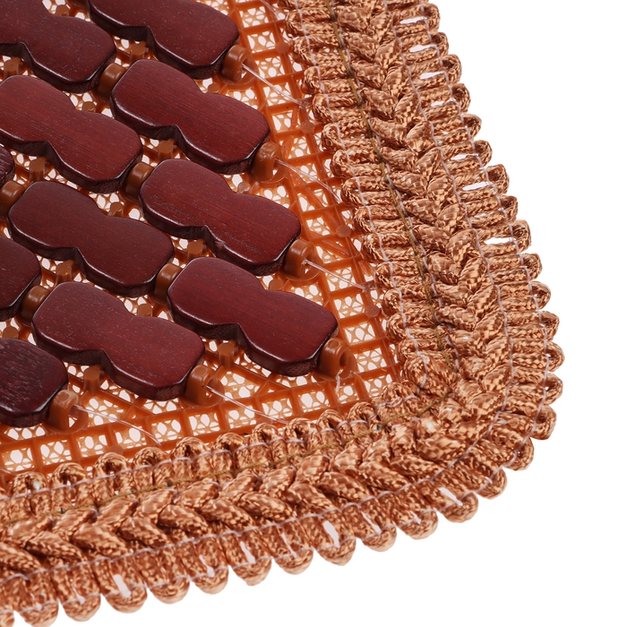 Накидка на сиденье массажная Nova Bright, бамбуковые пластины, коричневая Накидка на сиденье массажная Nova Bright, бамбуковые пластины, коричневая