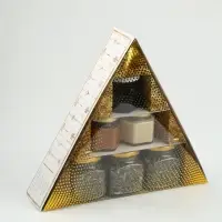 Подарочный набор новогодний &laquo;С Новым Годом&raquo; варенье с шишками, крем-мед 2 шт, чай в банке 3 шт   108