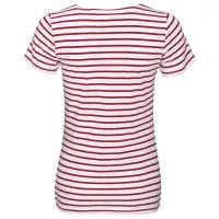 Футболка Miles Women белая с красным, размер XS
