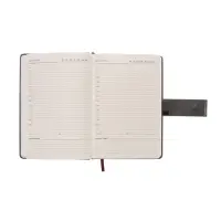 Ежедневник недатированный формат А5, с хлястиком, 112л, линия, пвх, Серый Ежедневник недатированный формат А5, с хлястиком, 112л, линия, пвх, Серый