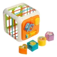 Сортер "Кубик" с шестеренками и фигурами