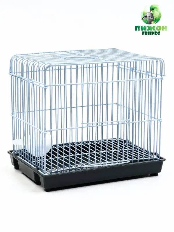 Клетка усиленная для джунгарских хомяков 21 х 16 х19 см, серая