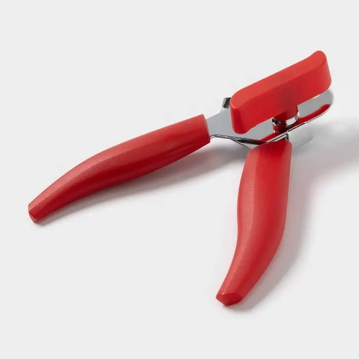 Нож консервный Доляна &laquo;Волна&raquo;, 20 см, красный